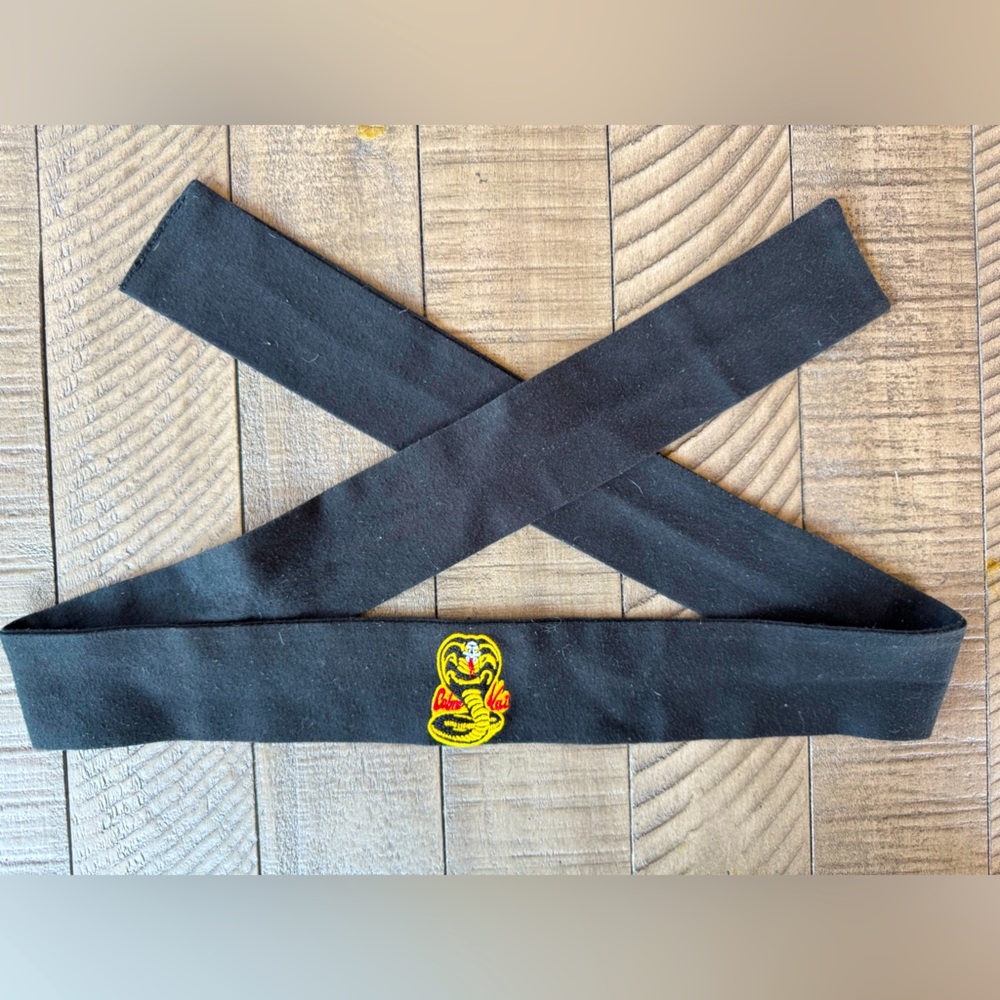 Cobra Kai Headband - Team Johnny Karate Dojo Cobra Kai Logo Tie Back Headband